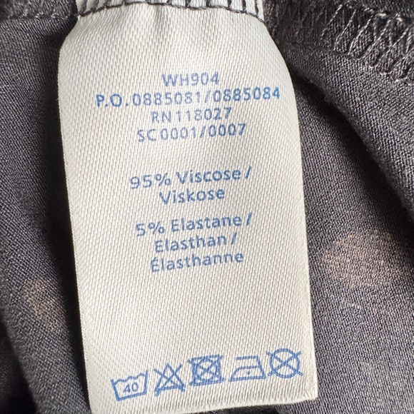 NWOT Boden Gray and Yellow Midi Sundress with Long Sleeves and V-Neck - Picture 8 of 9